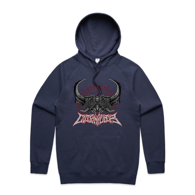 BLACK SPELL - Mens Pocket Hoodie - FRONT PRINT