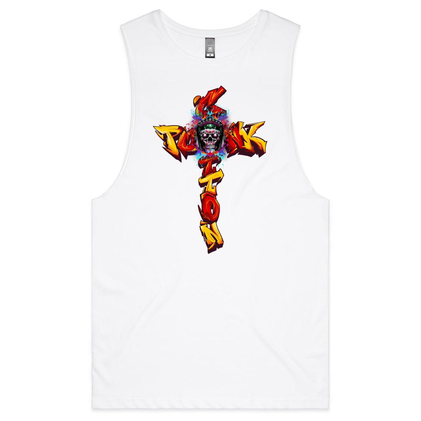 COTTONPUNK X HEAT - Mens Sleeveless T-Shirt - FRONT PRINT