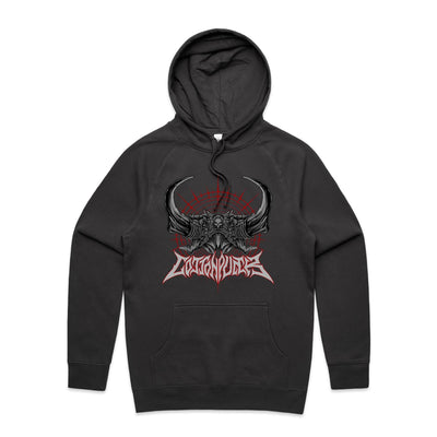 BLACK SPELL - Mens Pocket Hoodie - FRONT PRINT