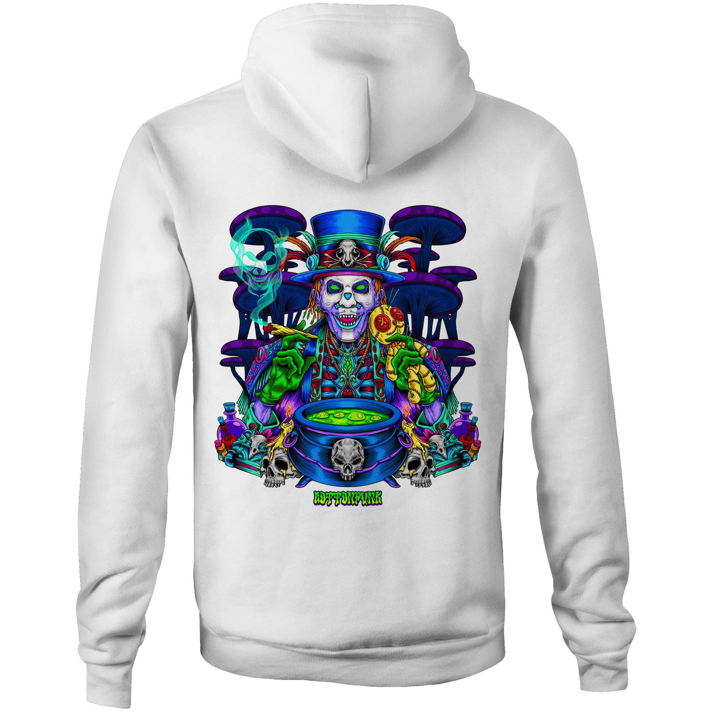 VOODOO MASTER - Mens Pocket Hoodie - BACK PRINT