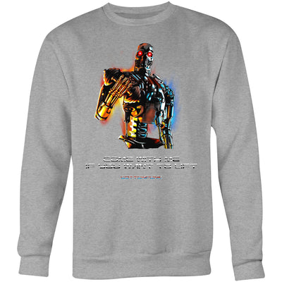 COME WITH ME - Mens Sweatshirt - FRONT PRINT