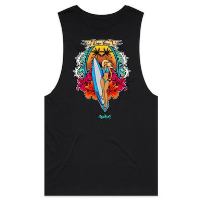 ONE LOVE - Mens Sleeveless T-Shirt - BACK PRINT