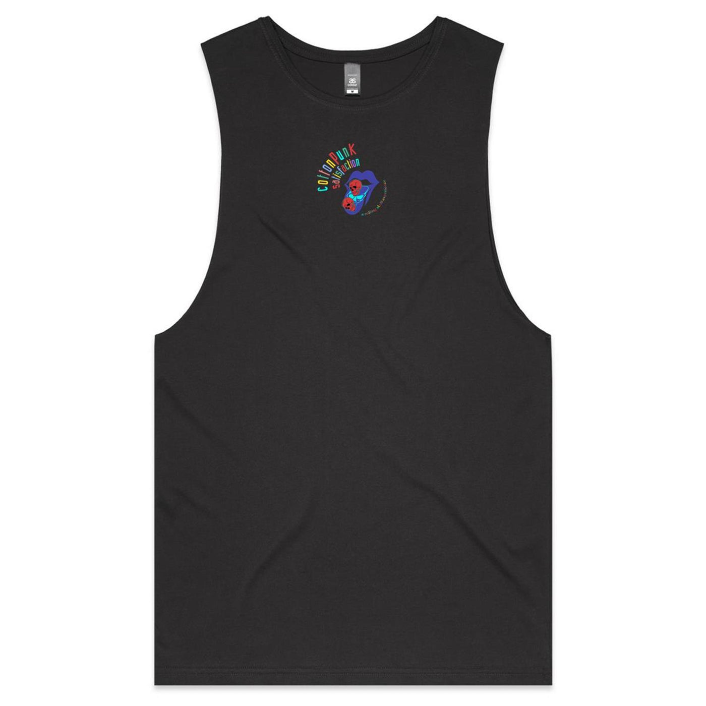 ROLLING SKULLS - Mens Sleeveless T-Shirt - BACK PRINT