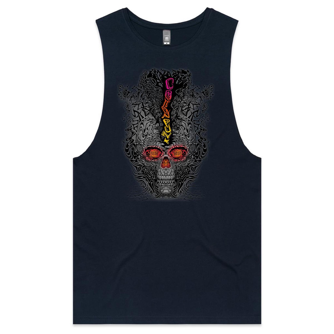 FRAGMENTED DETOX - Mens Sleeveless T-Shirt - FRONT PRINT