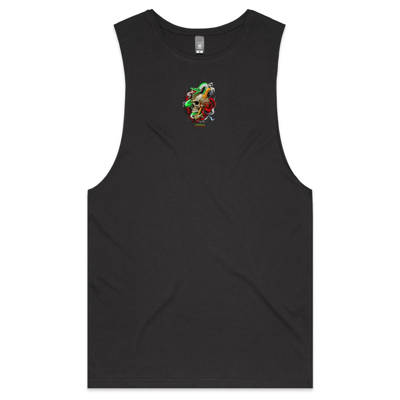 SPIRIT SNAKE - Mens Sleeveless T-Shirt - BACK PRINT