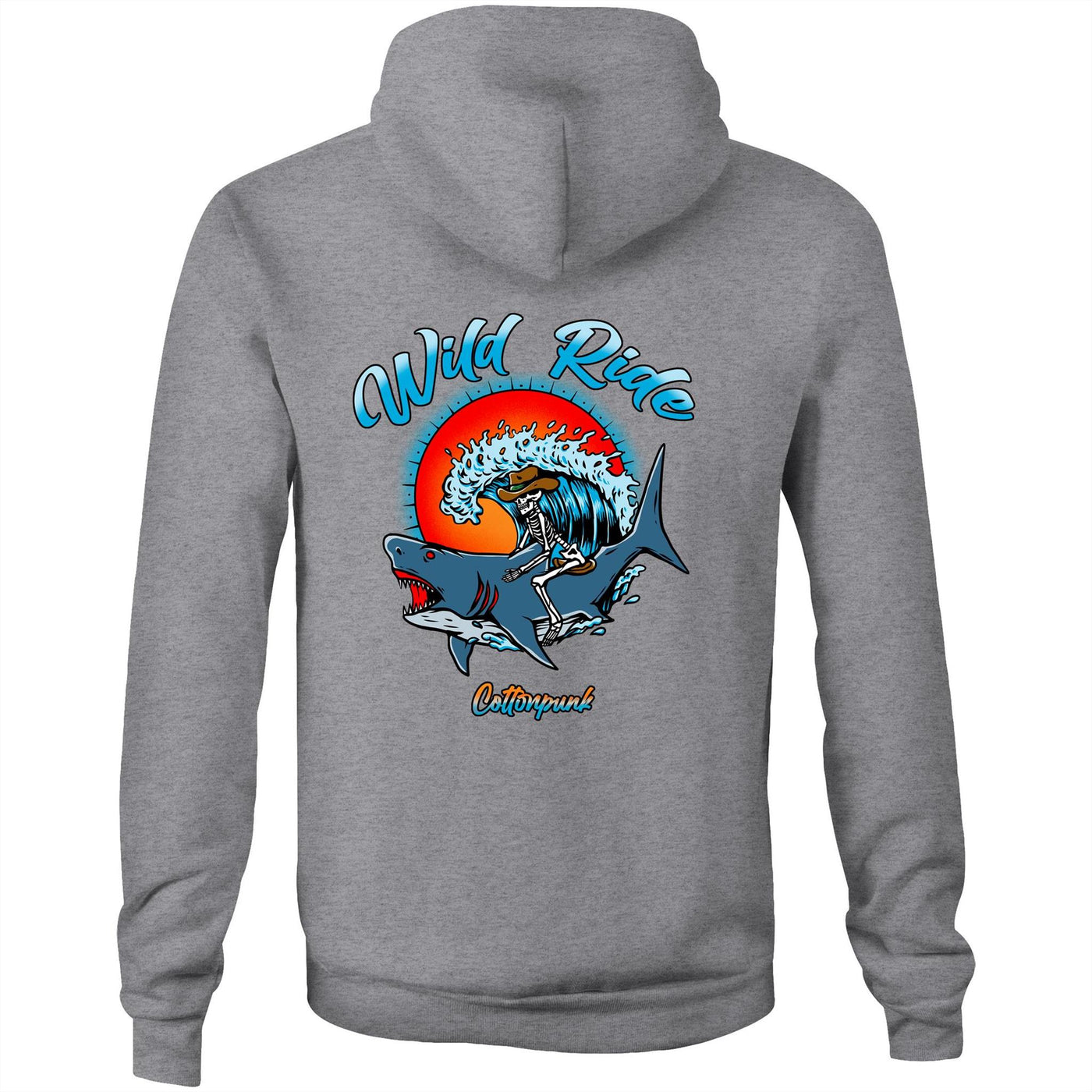 WILD RIDE - Mens Pocket Hoodie - BACK PRINT