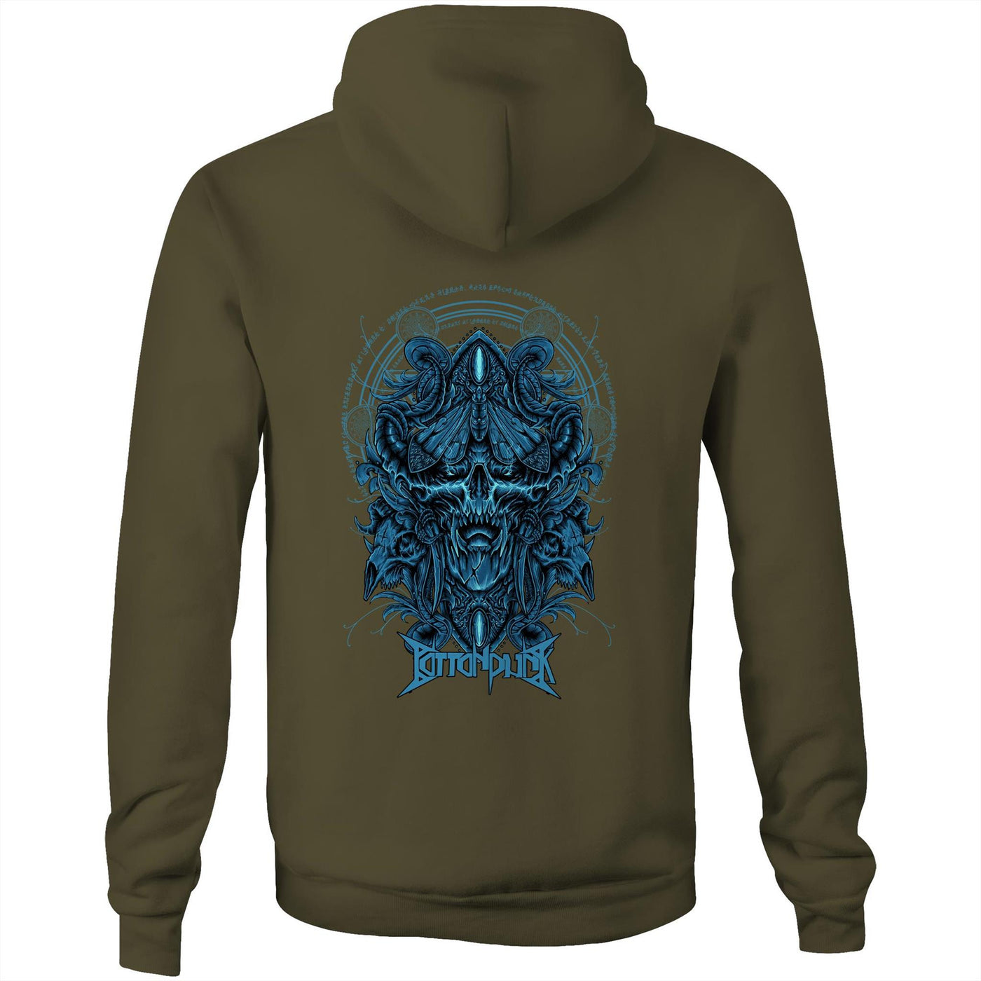 DEATHMOTH - Mens Pocket Hoodie - BACK PRINT