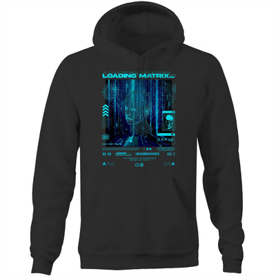 LOADING MATRIX - Mens Pocket Hoodie - FRONT PRINT