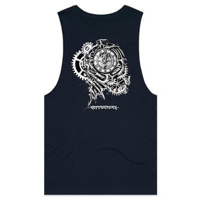 TIME KILLA - Mens Sleeveless T-Shirt - BACK PRINT