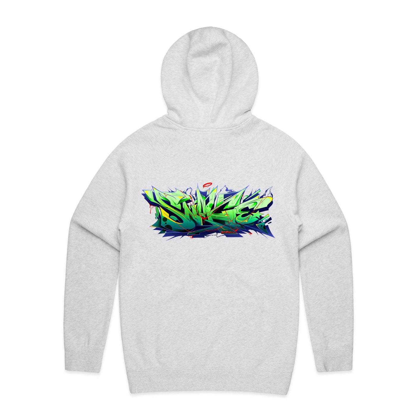 SNAKE (R) - Mens Pocket Hoodie - BACK PRINT