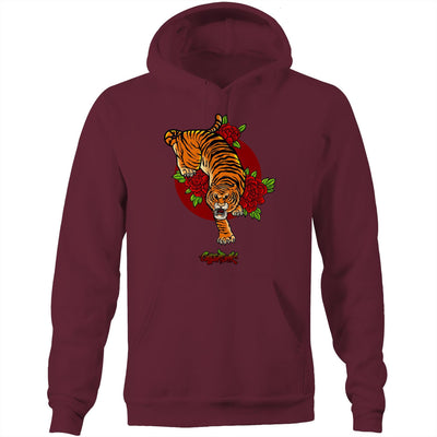 JUNGLE KING - Mens Pocket Hoodie - FRONT PRINT