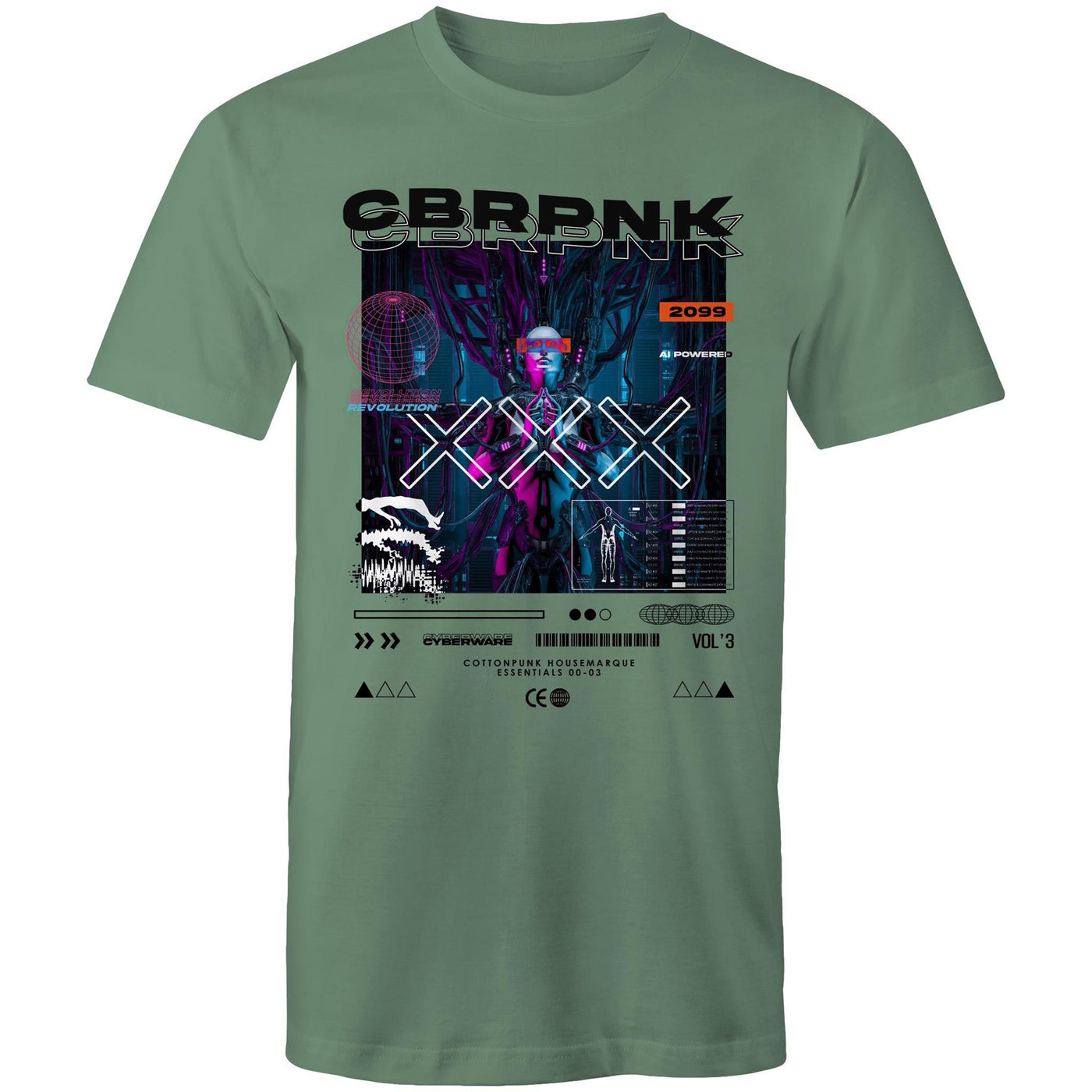 CBRPNK - Mens T-Shirt - FRONT PRINT