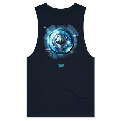 ETHEREUM - Mens Sleeveless T-Shirt - BACK PRINT