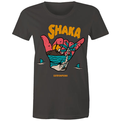 SHAKA (W) - Womens T-Shirt - FRONT PRINT