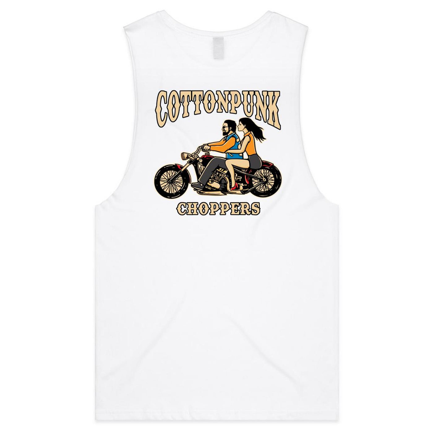 COTTONPUNK CHOPPERS - Mens Sleeveless T-Shirt - BACK PRINT