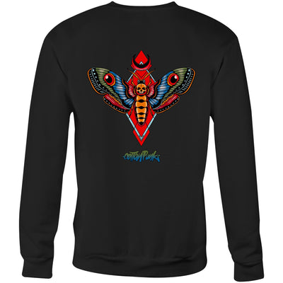 MOTH - Mens Sweatshirt - BACK PRINT