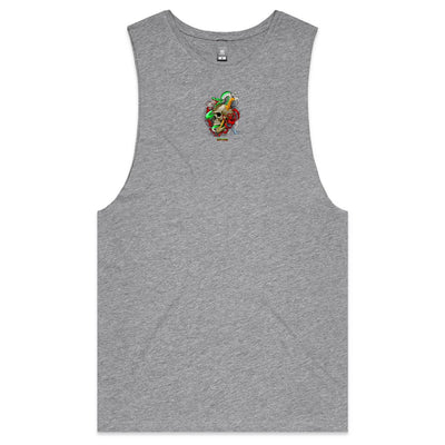 SNAKE (R) - Mens Sleeveless T-Shirt - BACK PRINT