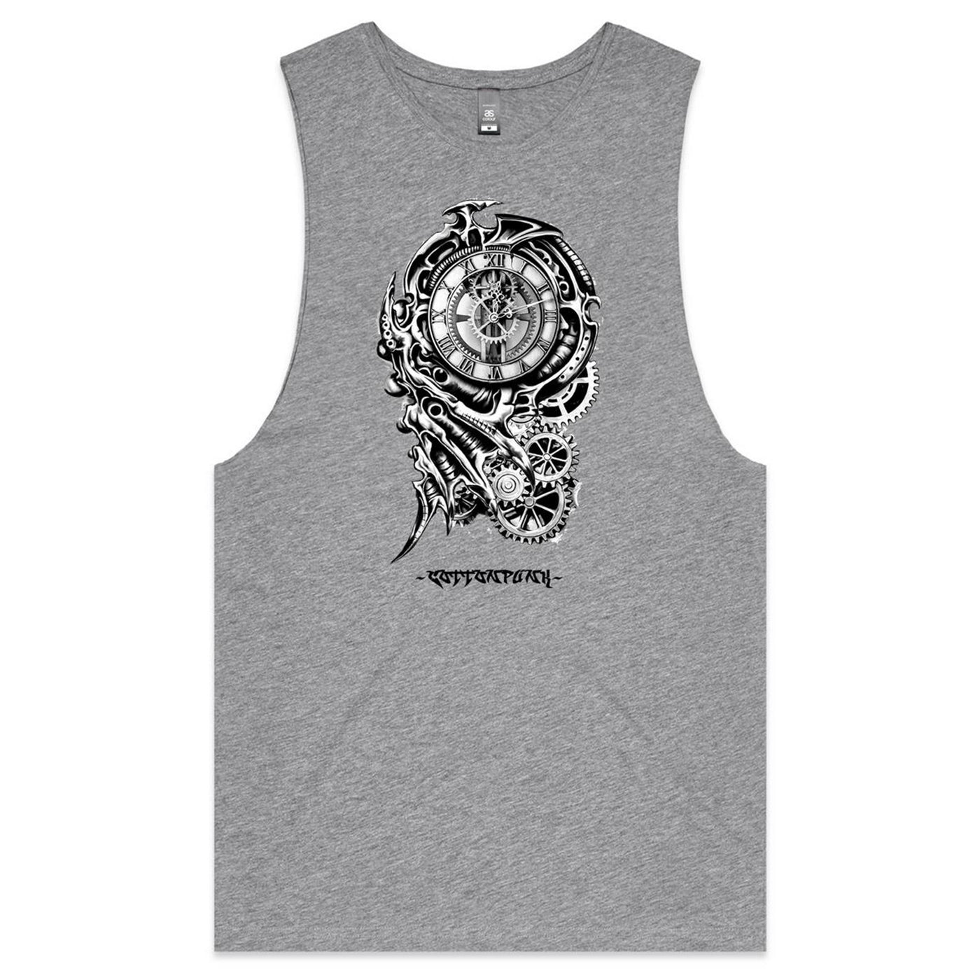 TIME KILLA 2 - Mens Sleeveless T-Shirt - FRONT PRINT