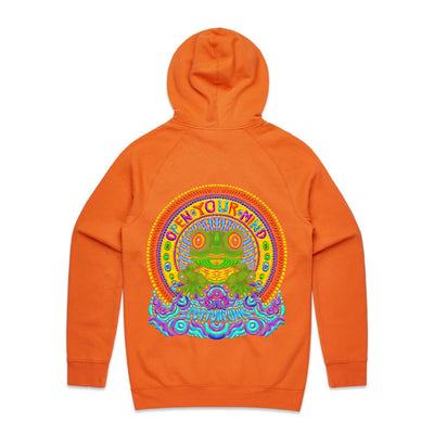 OPEN YOUR MIND - Mens Pocket Hoodie - BACK PRINT