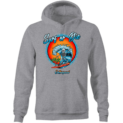 DYING FOR A SURF - Mens Pocket Hoodie - FRONT PRINT