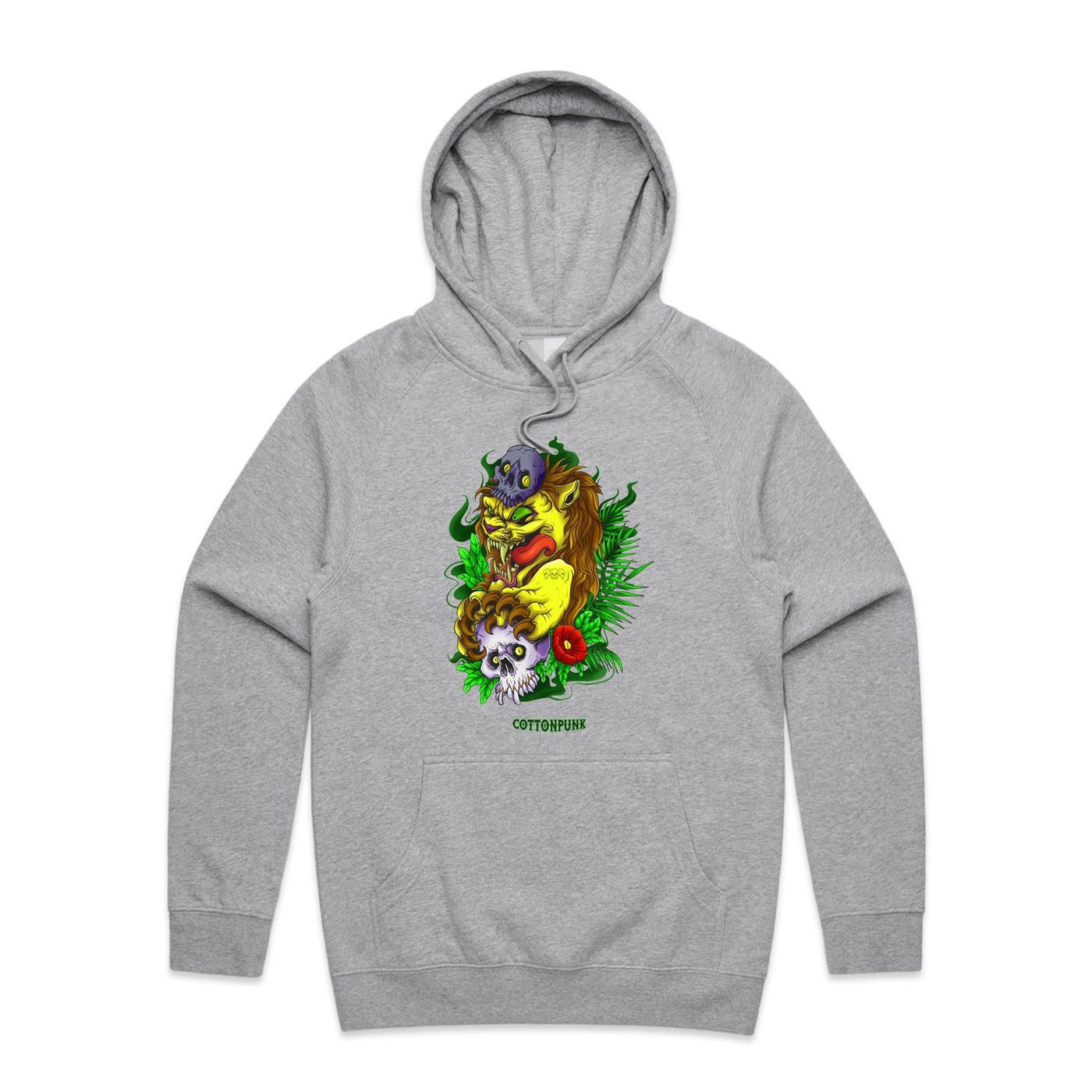 LION - Mens Pocket Hoodie - FRONT PRINT