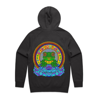 OPEN YOUR MIND - Mens Pocket Hoodie - BACK PRINT