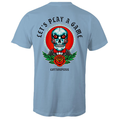 LET'S PLAY A GAME - Mens T-Shirt - BACK PRINT