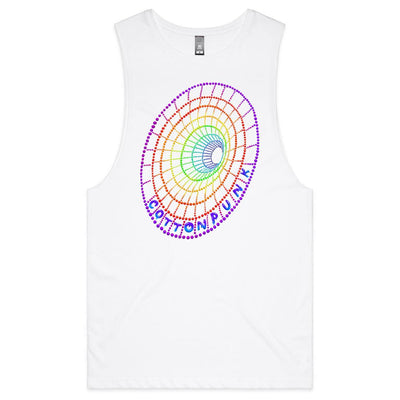 OPEN YOUR MIND - Mens Sleeveless T-Shirt - FRONT PRINT