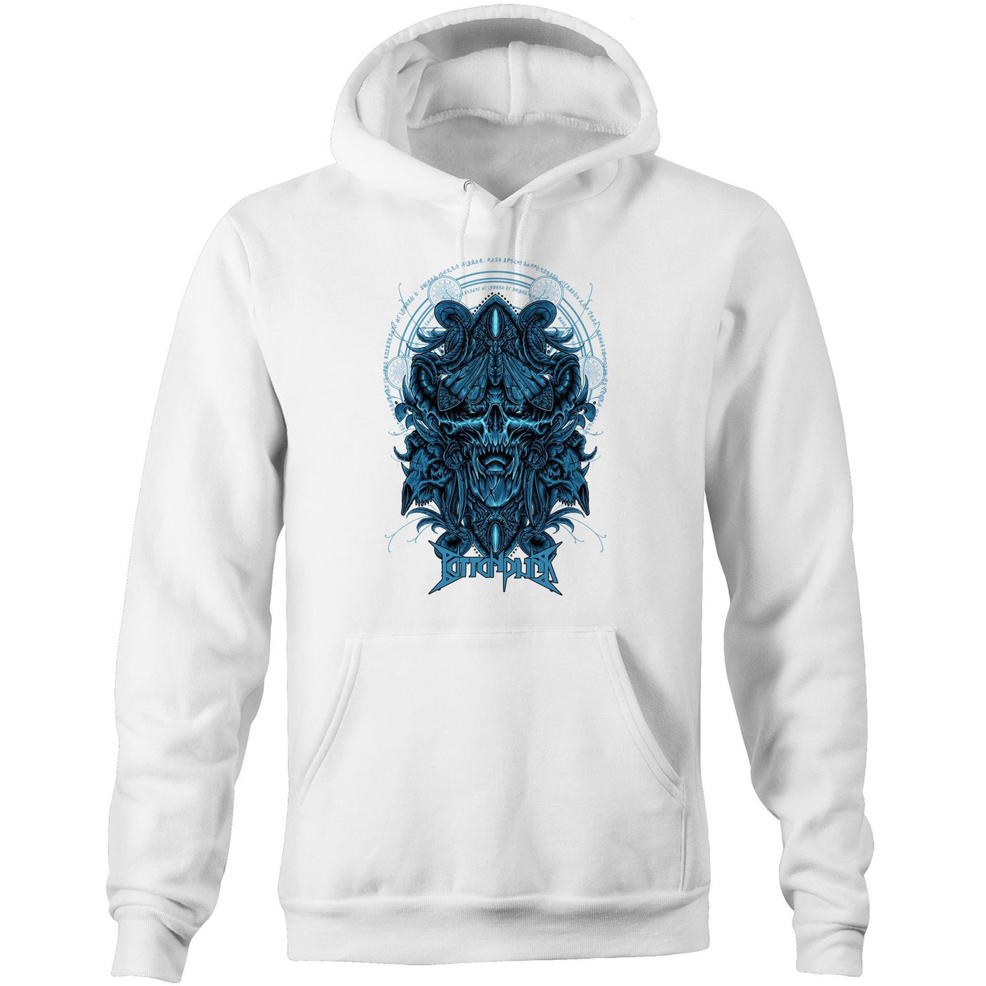 DEATHMOTH - Mens Pocket Hoodie - FRONT PRINT