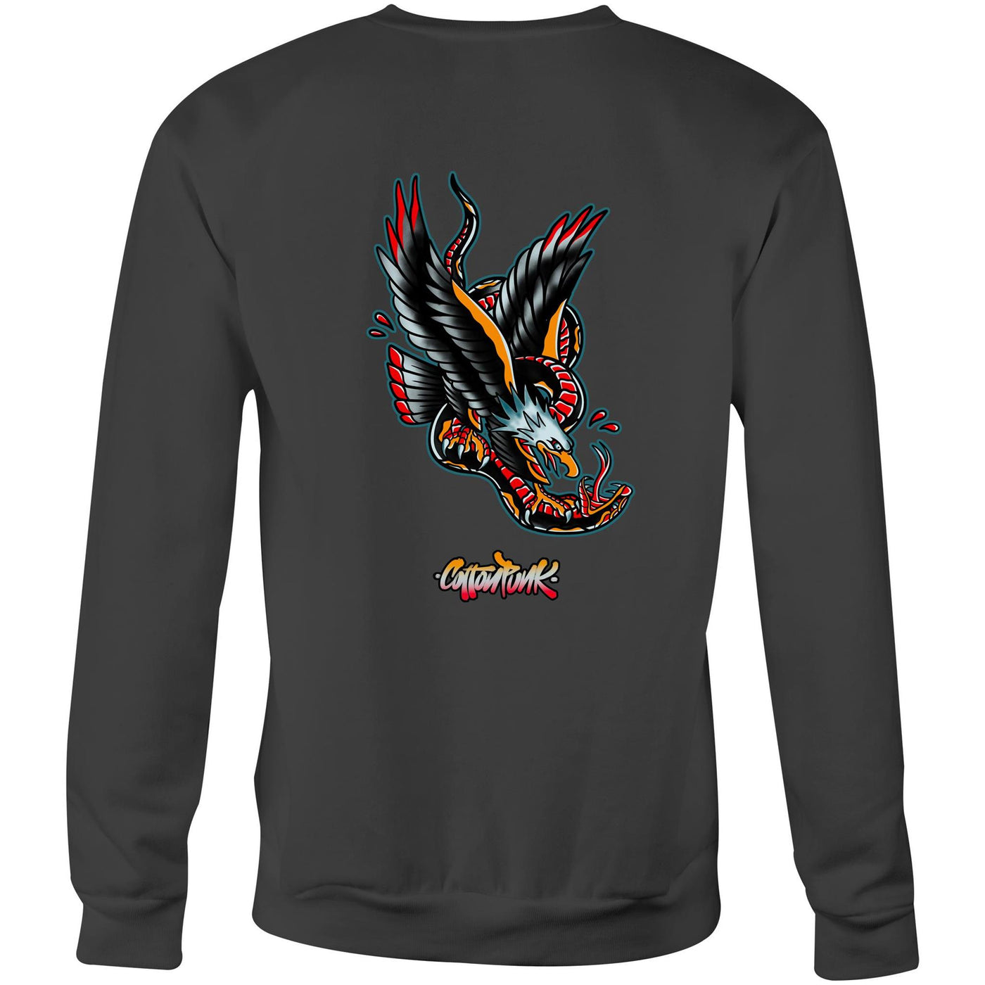 DEATH FROM ABOVE - Mens Sweatshirt - BACK PRINT