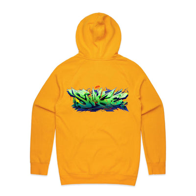 SNAKE (R) - Mens Pocket Hoodie - BACK PRINT