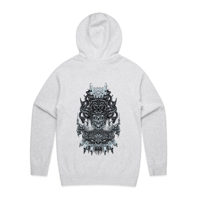 ALMOST HUMAN IV - Mens Pocket Hoodie - BACK PRINT