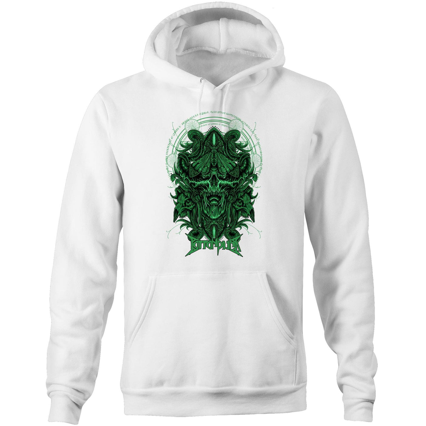 DEATHMOTH II - Mens Pocket Hoodie - FRONT PRINT