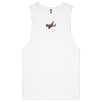 DYING FOR A SURF - Mens Sleeveless T-Shirt - BACK PRINT