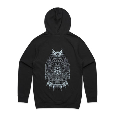 ALMOST HUMAN IV - Mens Pocket Hoodie - BACK PRINT