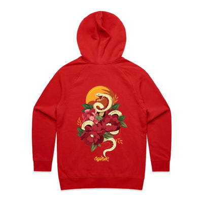 FEARless (W) - Womens Pocket Hoodie - BACK PRINT