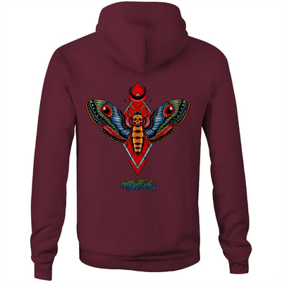 MOTH - Mens Pocket Hoodie - BACK PRINT