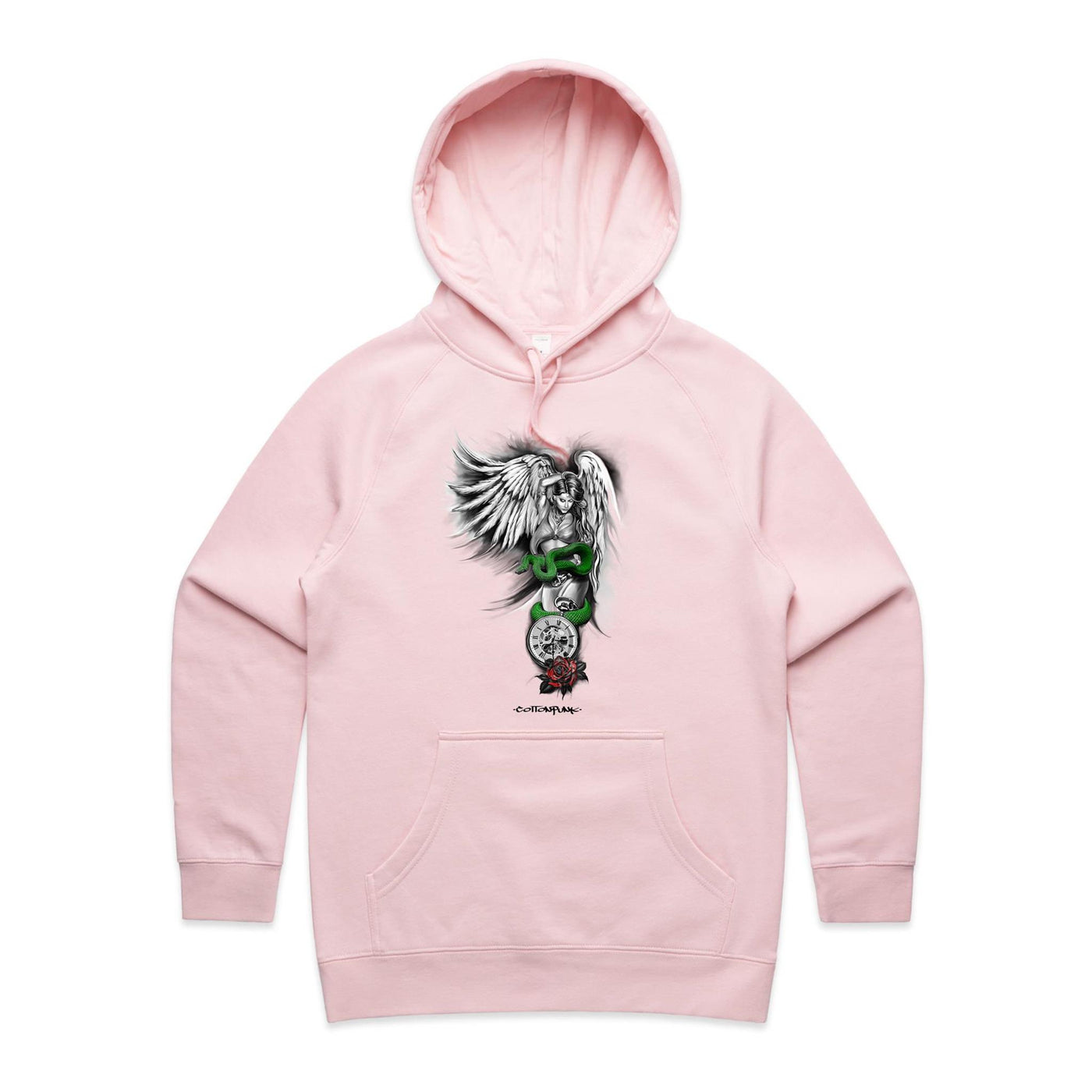 SINFUL BEAUTY (W) - Womens Pocket Hoodie - FRONT PRINT