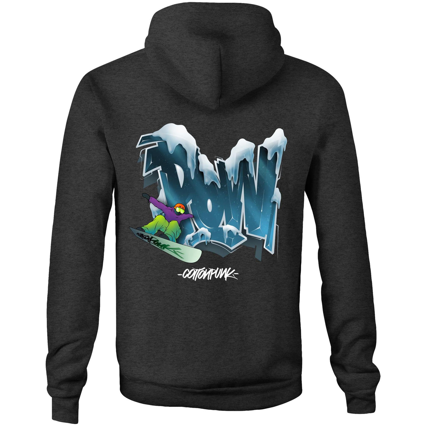 POW - Mens Pocket Hoodie - BACK PRINT