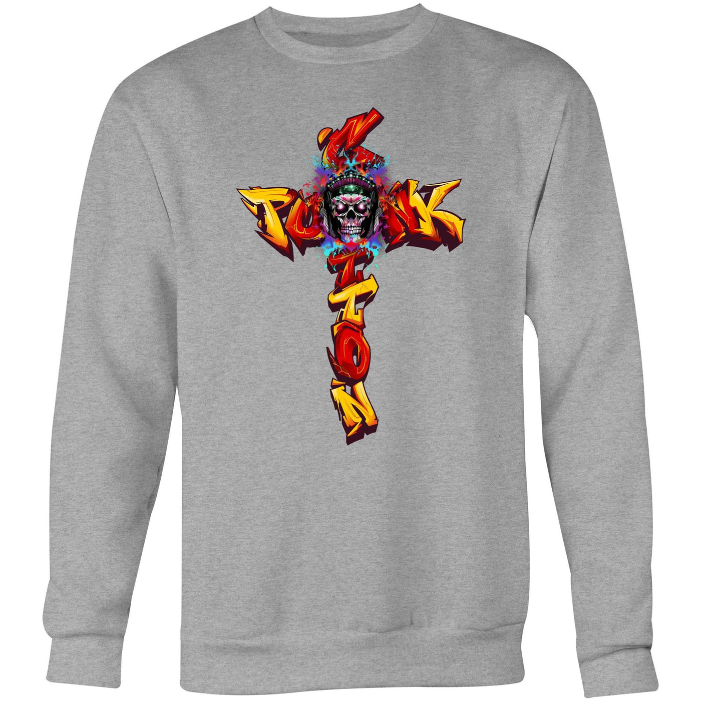 COTTONPUNK X HEAT - Mens Sweatshirt - FRONT PRINT