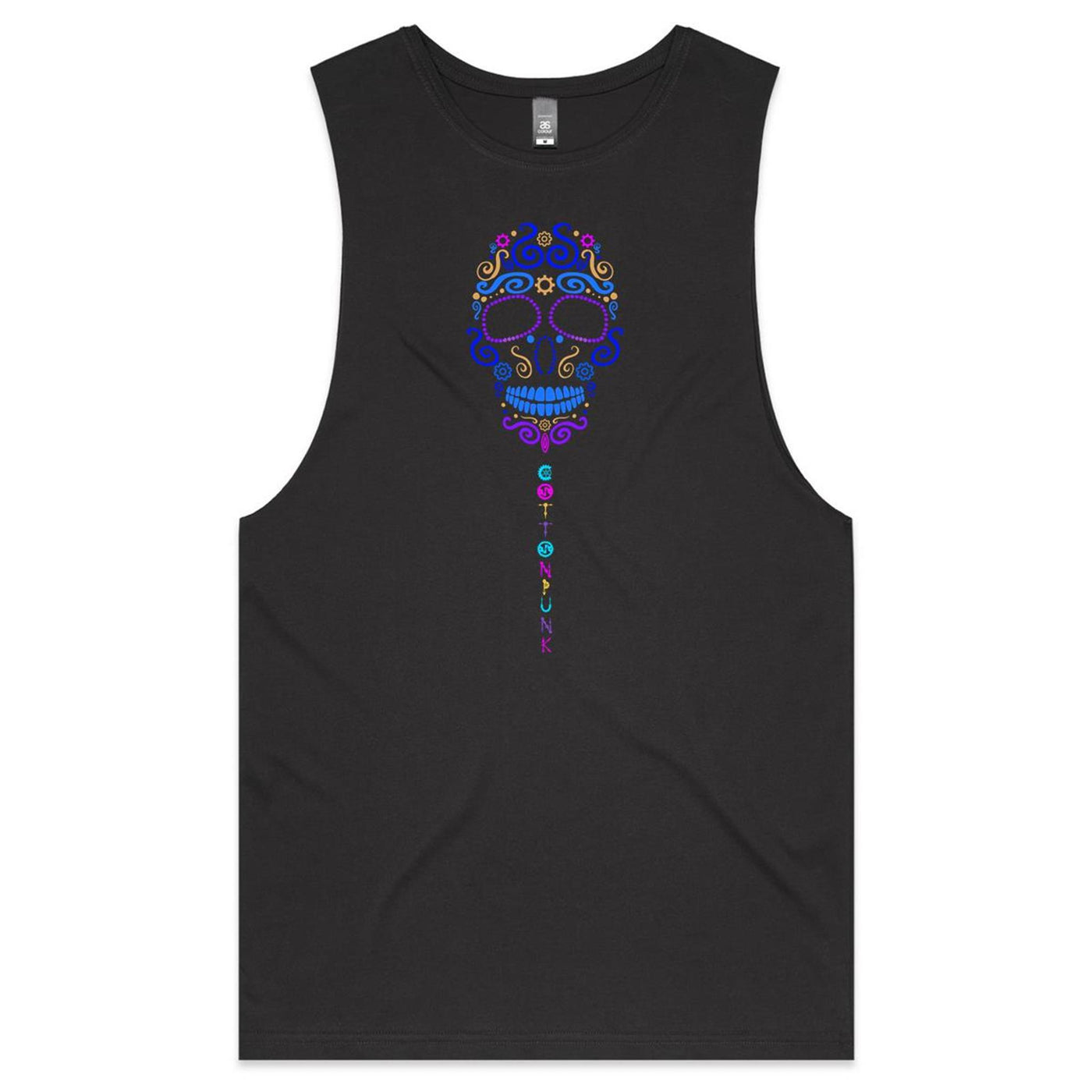 GEARS OF TIME II - Mens Sleeveless T-Shirt - FRONT PRINT