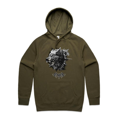 WEREWOLF - Mens Pocket Hoodie - FRONT PRINT