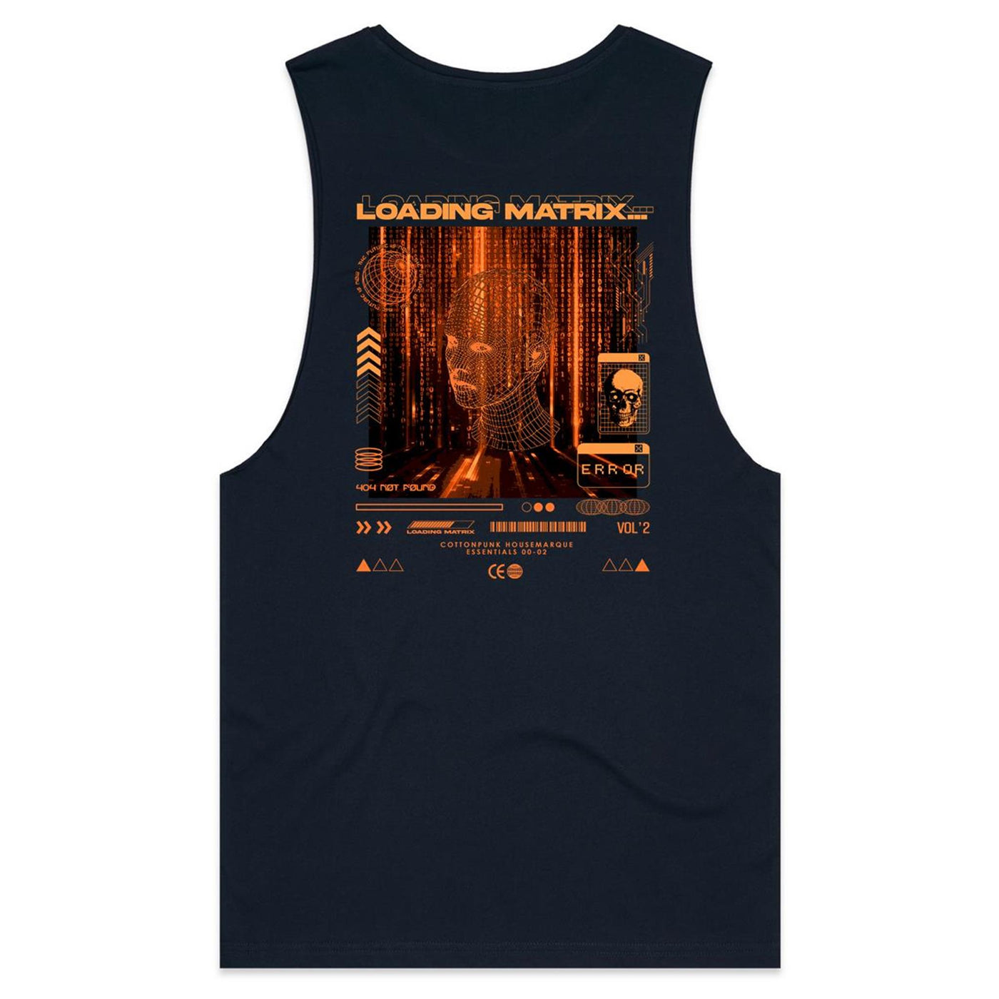 LOADING MATRIX 2 - Mens Sleeveless T-Shirt - BACK PRINT