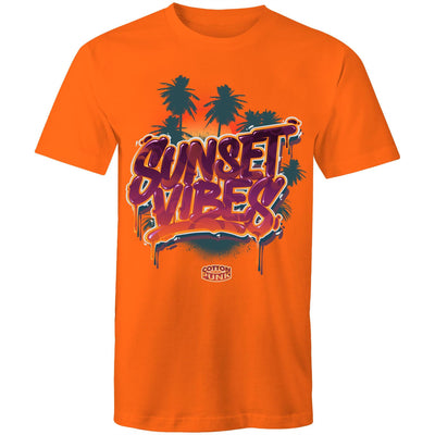 SUNSET VIBES - Mens T-Shirt - FRONT PRINT