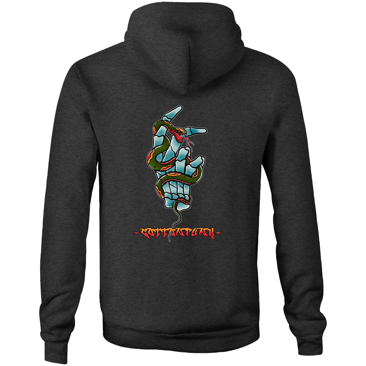 TAKE MY HAND - Mens Pocket Hoodie - BACK PRINT