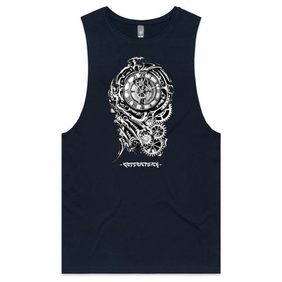 TIME KILLA 2 - Mens Sleeveless T-Shirt - FRONT PRINT