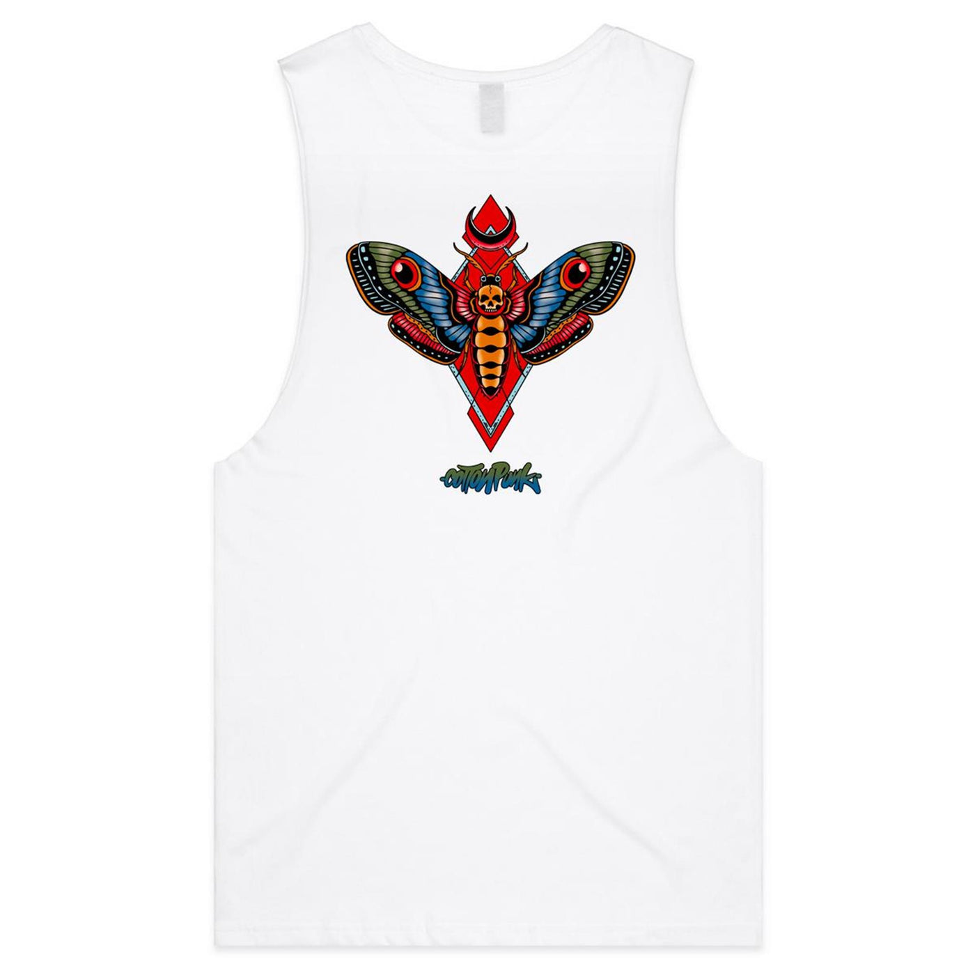 MOTH - Mens Sleeveless T-Shirt - BACK PRINT