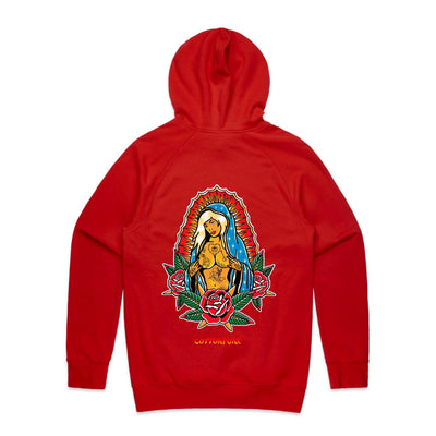 PRAY FOR BETTER TIMES - Mens Pocket Hoodie - BACK PRINT