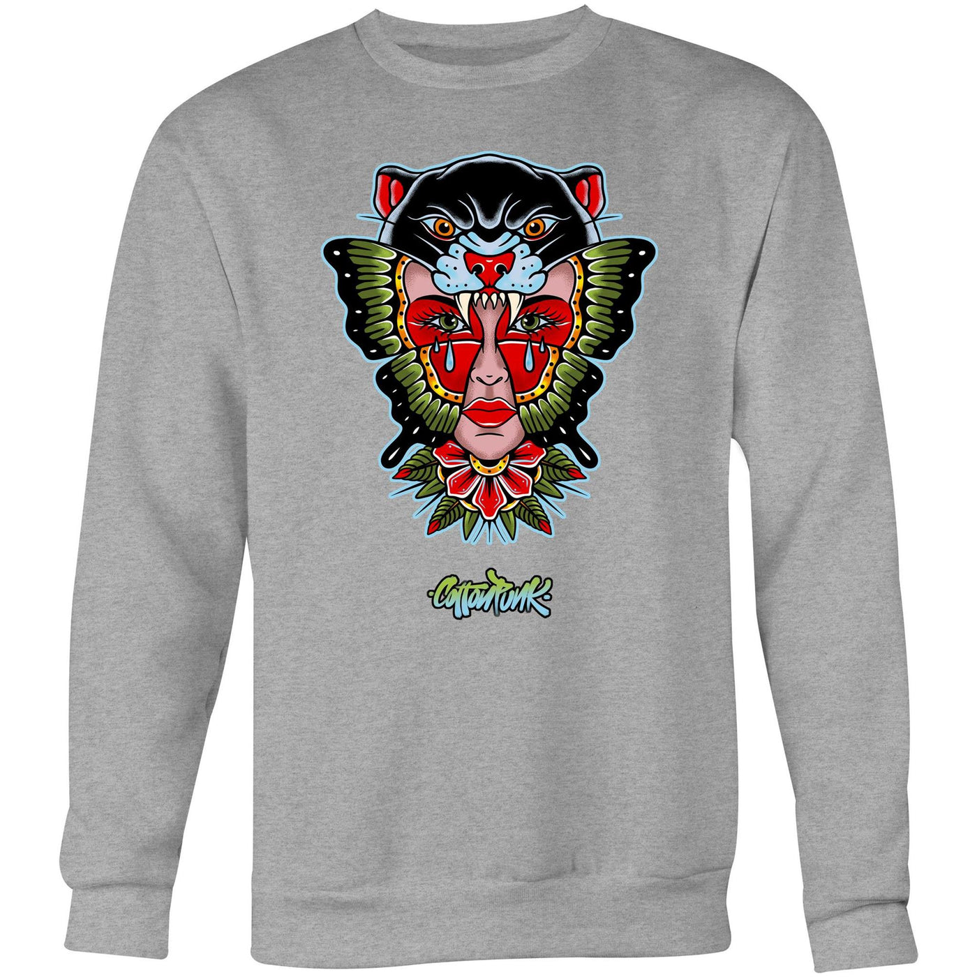 NO REGRETS - Mens Sweatshirt - FRONT PRINT