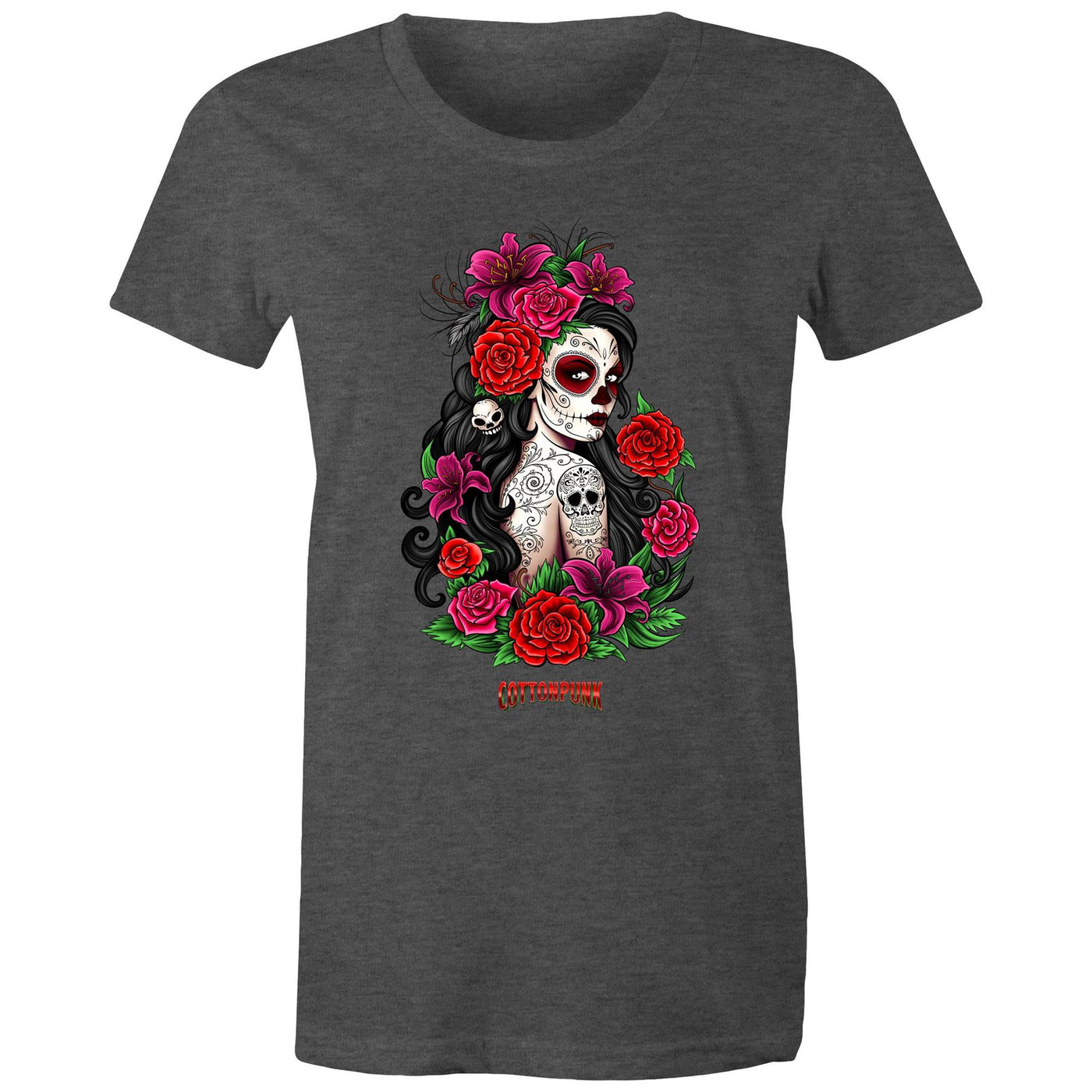 EL AMOR NUNCA MUERE - Womens T-Shirt - FRONT PRINT